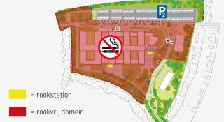 domein met aanduiding van rookzones