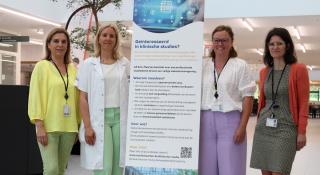 Infostand klinische studies in AZ Sint-Maarten