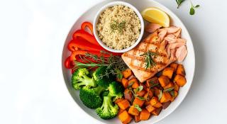 volwaardige maaltijd op een bord